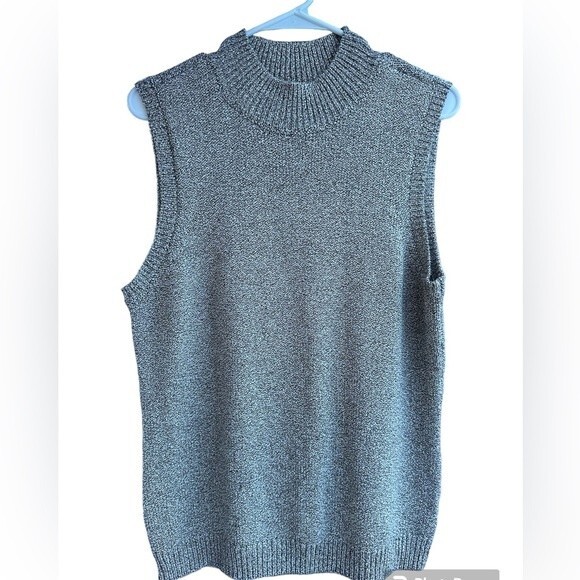 Halogens. sleeveless turtleneck Sweater Size XL Pre-Owned - Picture 1 of 3